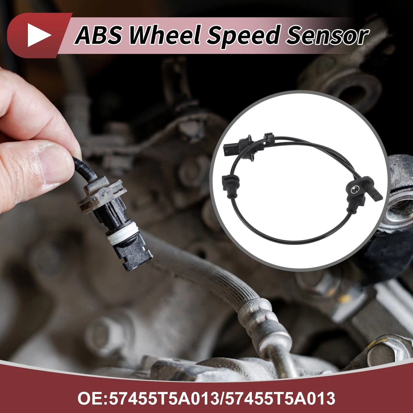 ABS Wheel Speed Sensor No. 57455T5A013 for Honda City (2015–2019) Front Left