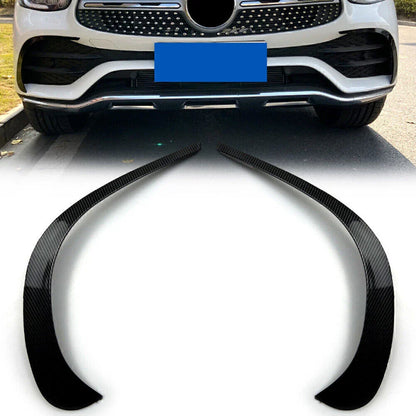 Black Front Bumper Spoiler Trim Cover for Benz GLC X253 (2020-2021)