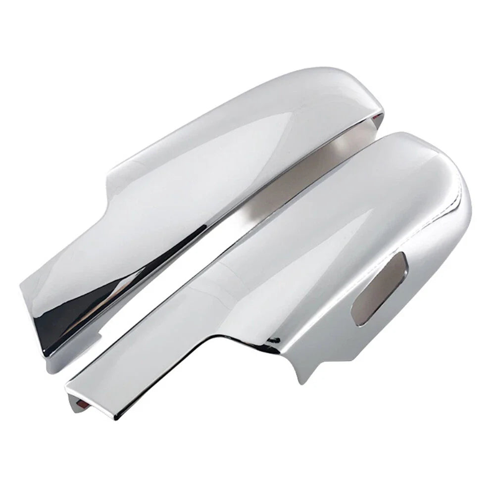 Silver ABS Lower Mirror Covers for Chevy Silverado GMC Sierra Tahoe Yukon