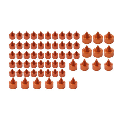 60x Engine Bolt Caps Cover Kit for Harley Softail Dyna Wide Glide (2012–2023)