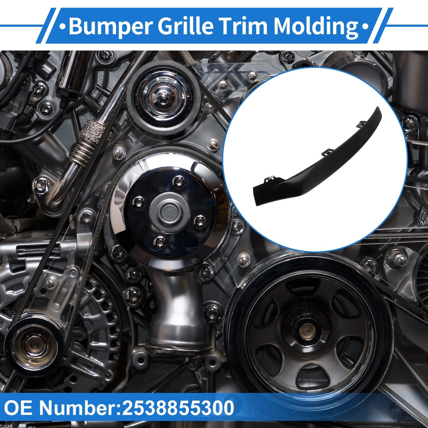 Bumper Grille Trim Garnish No.2538855300 for Mercedes-Benz GLC (2016–2023)