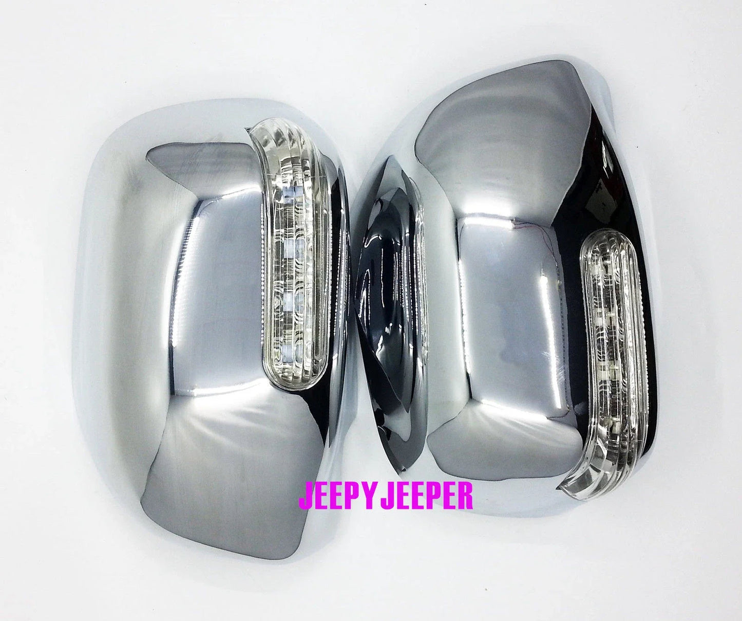 Chrome Mirror Cover LED for Toyota Hilux Fortuner Innova MK6 MK7 Vigo (05-14)
