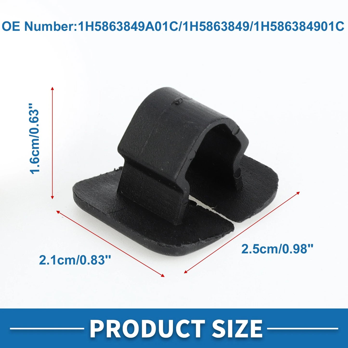 20X Heat Insulation Holder Clip Fastener No. 1H5863849A01C for Audi A6 (1998–2004)