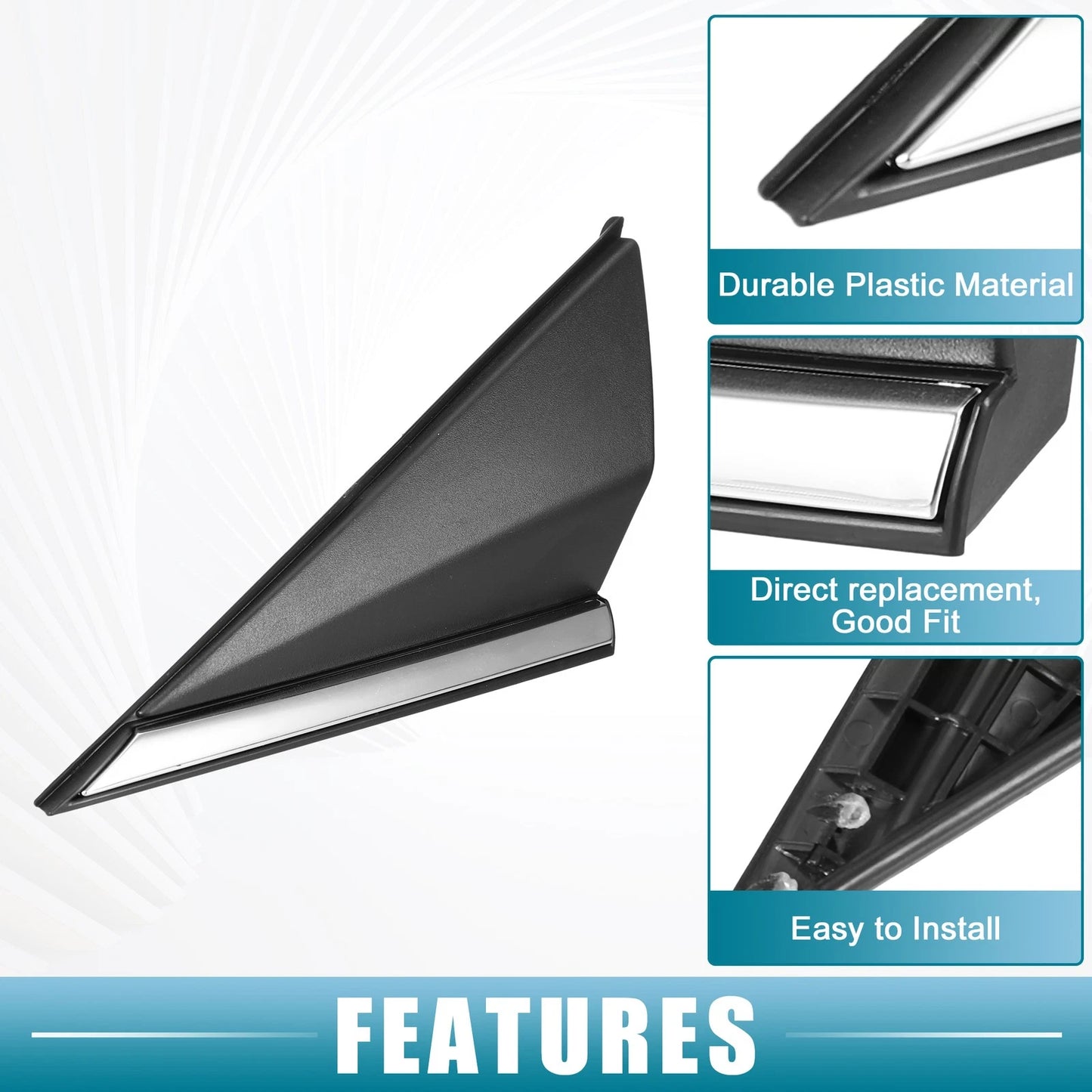 Front Left Mirror Corner Fender Triangle Cover No. 861803X000 for Hyundai