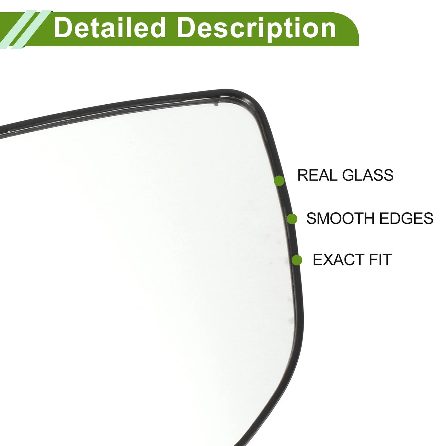 Left Heating Mirror Glass for Kia Pegas (2020–2022) No. 87611H7000