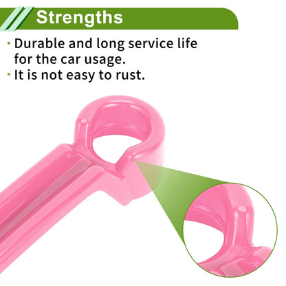 Set of 4 Decorative Door Handle Covers for Jeep Wrangler JK JKU (2007–2018) Pink ABS
