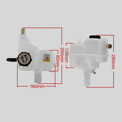 Coolant Reservoir Overflow Tank with Cap for Ford Escape Mercury Mariner (2001–2012)