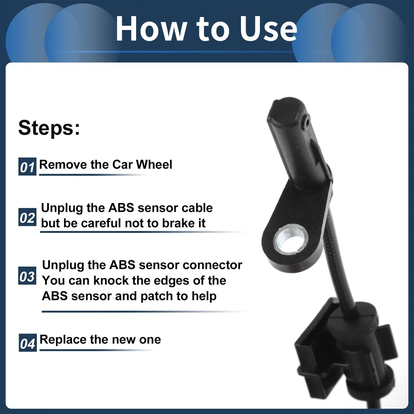ABS Wheel Speed Sensor for Chrysler 300 (2011-2015) Rear Right