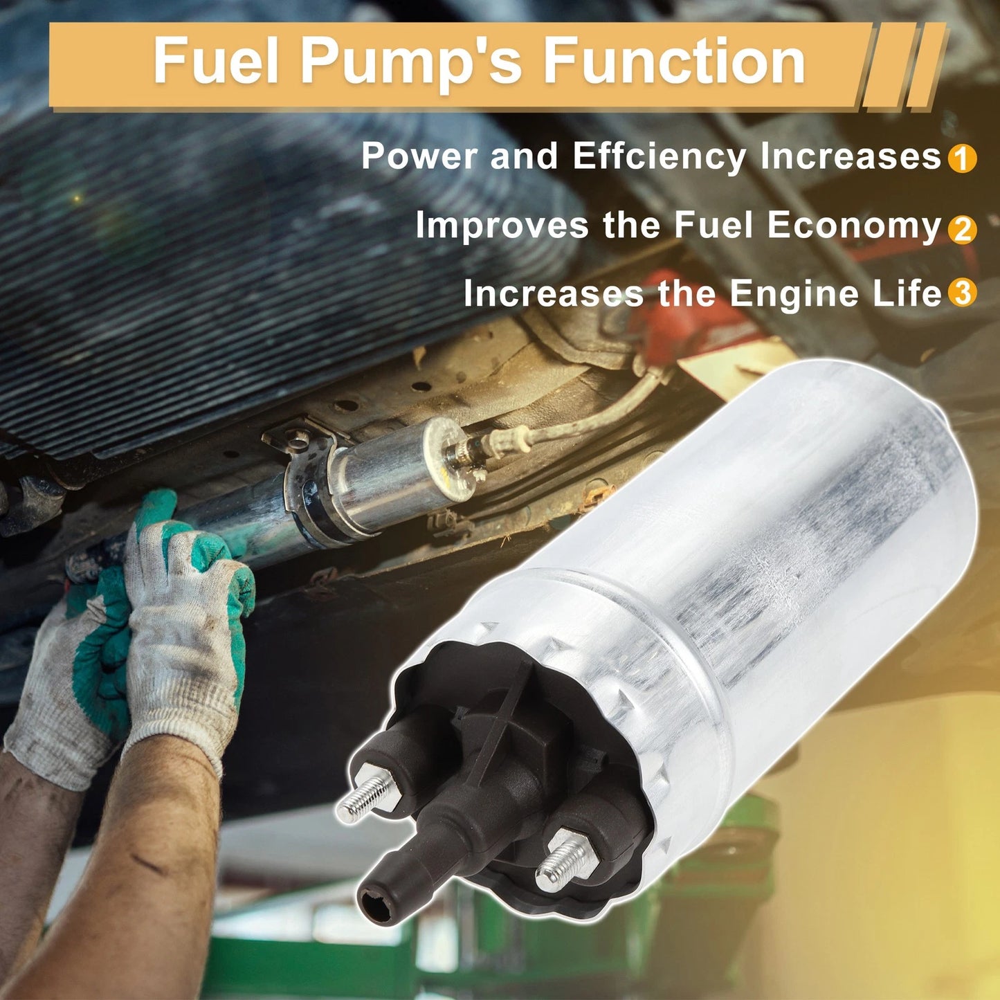 Fuel Pump Set for Alfa Romeo 33/75 (1983–1995) Replaces 0580464070