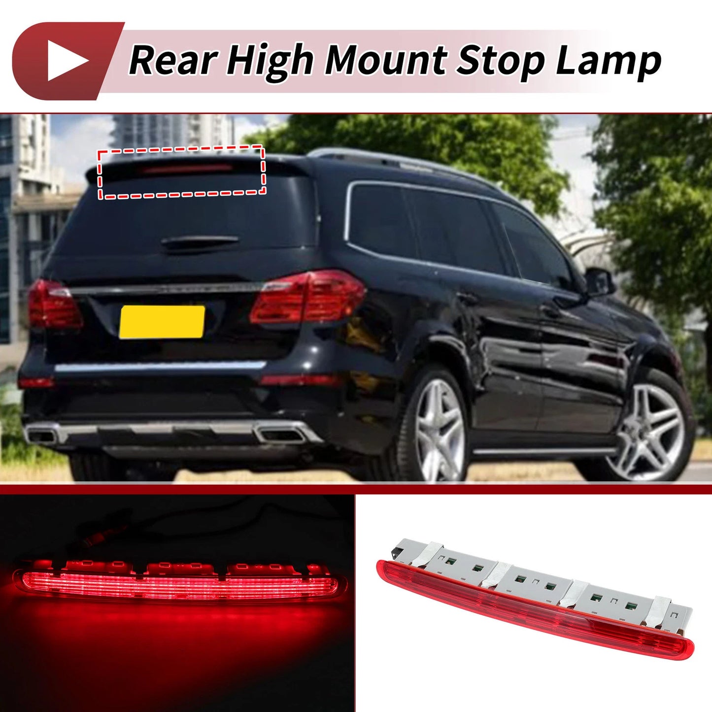 Red LED Third Brake Light for Benz X164 W251 GL/R Class (2005–2012) No.A2518200156