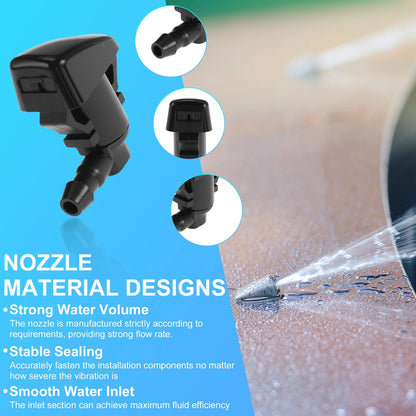 Windshield Washer Nozzle Kit for Ford Edge (2007–2011) 8S4Z17603AA/7T4Z17603A