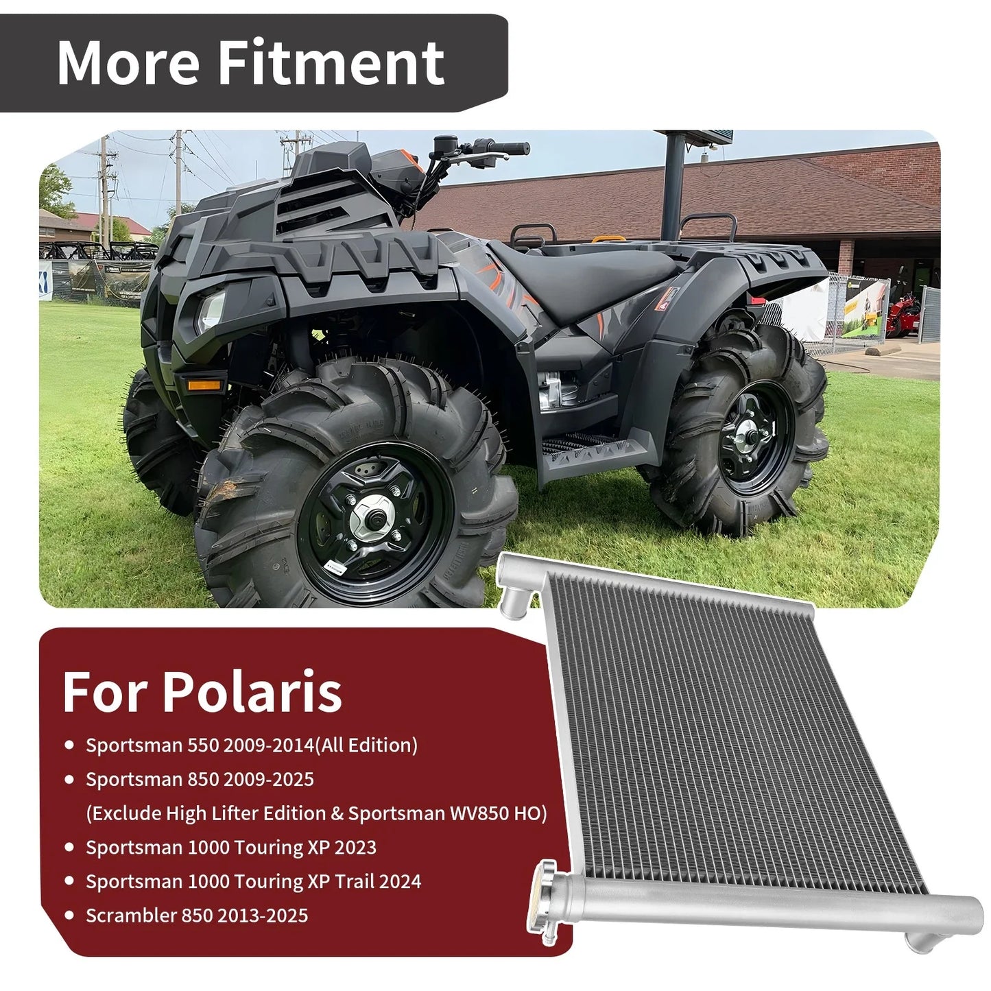 Radiator Assy for Polaris Scrambler 850 / Scrambler XP 850 (2013–2025)