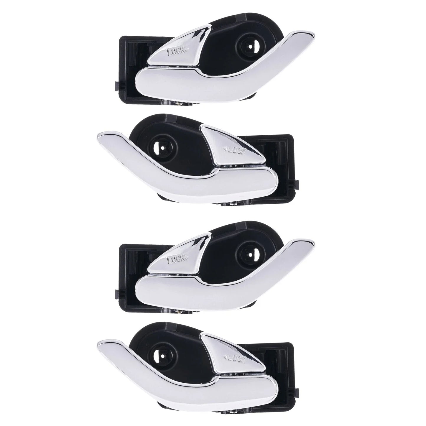 4 Pc Left + Right Door Handle Inner Chr for Ford Escape Mazda Tribute (2001–2006)