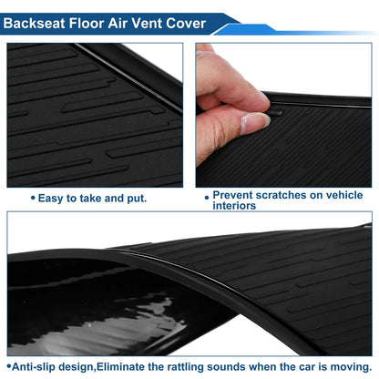 19 Pcs Non-Slip Mat for Ford Ranger (2023–2025) PVC Black