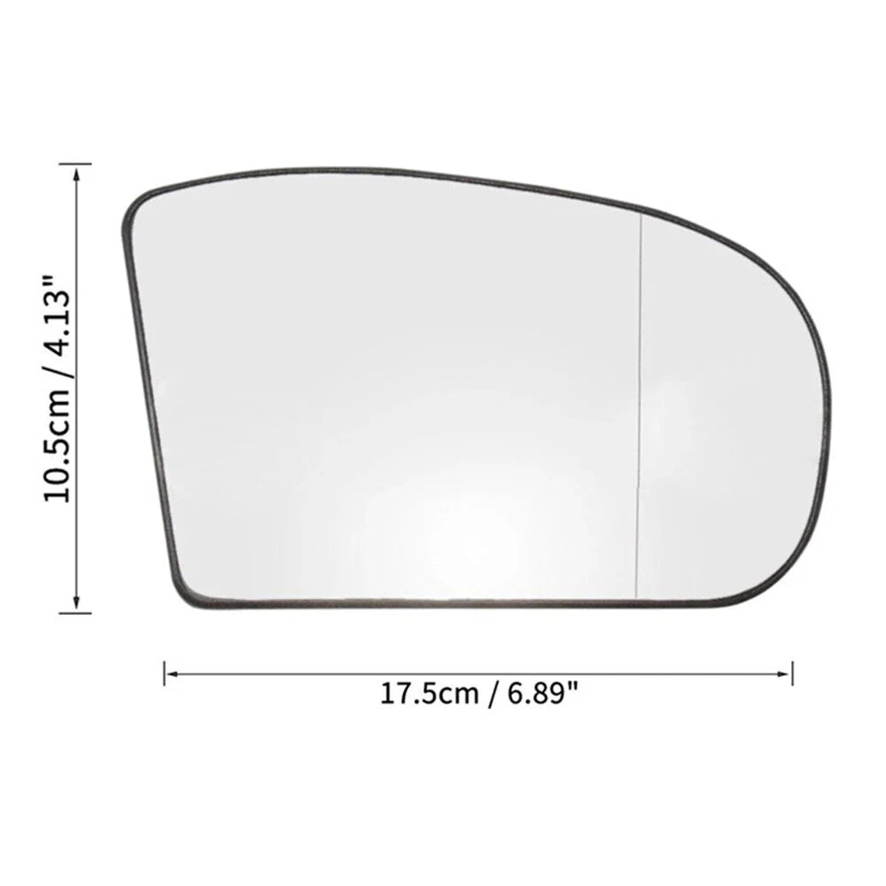 Right Side Mirror Glass for Mercedes-Benz E-Class E500 E320 E350 E55 (2003-2009)