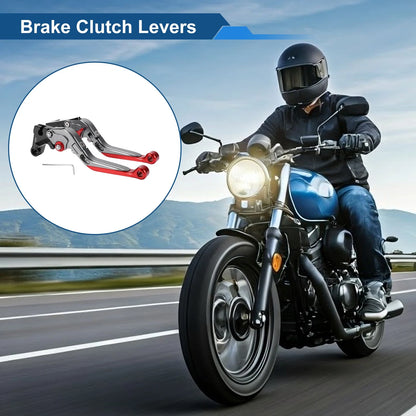 Adjustable Brake Clutch Levers for Yamaha MT-07 (2014–2022) Titanium Red