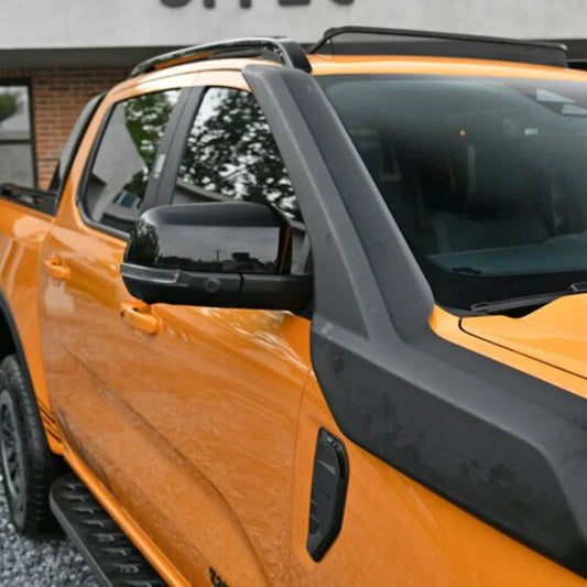 2X Glossy Black Door Side Mirror Cover for Ford Ranger (2023-2024)