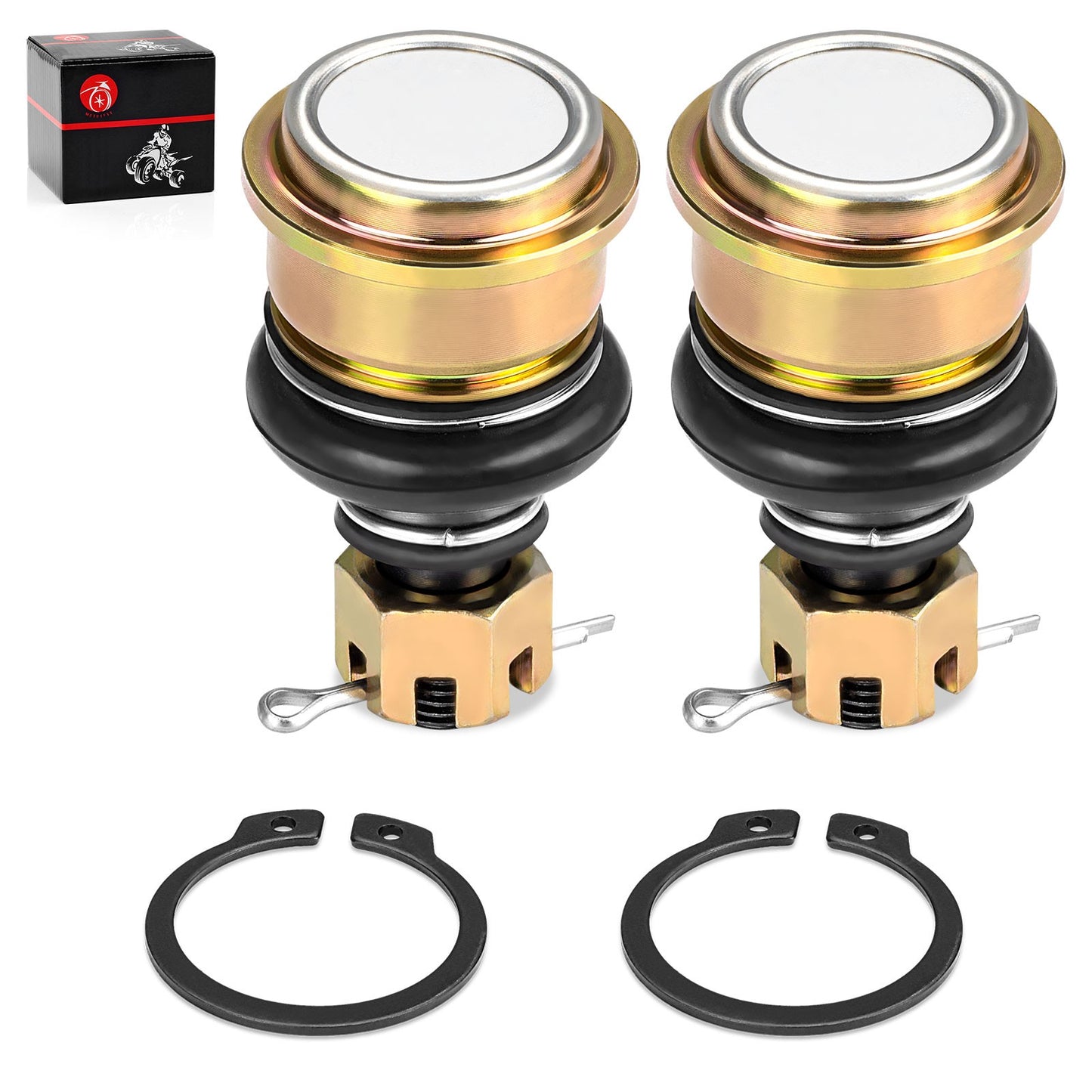 2X Front Upper Lower Ball Joints for Yamaha Kodiak 450 (2016–2024)