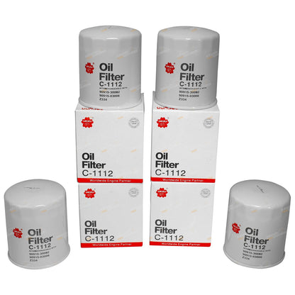 Set of 4 Oil Filters for Toyota Prado Land Cruiser (1996–2009)