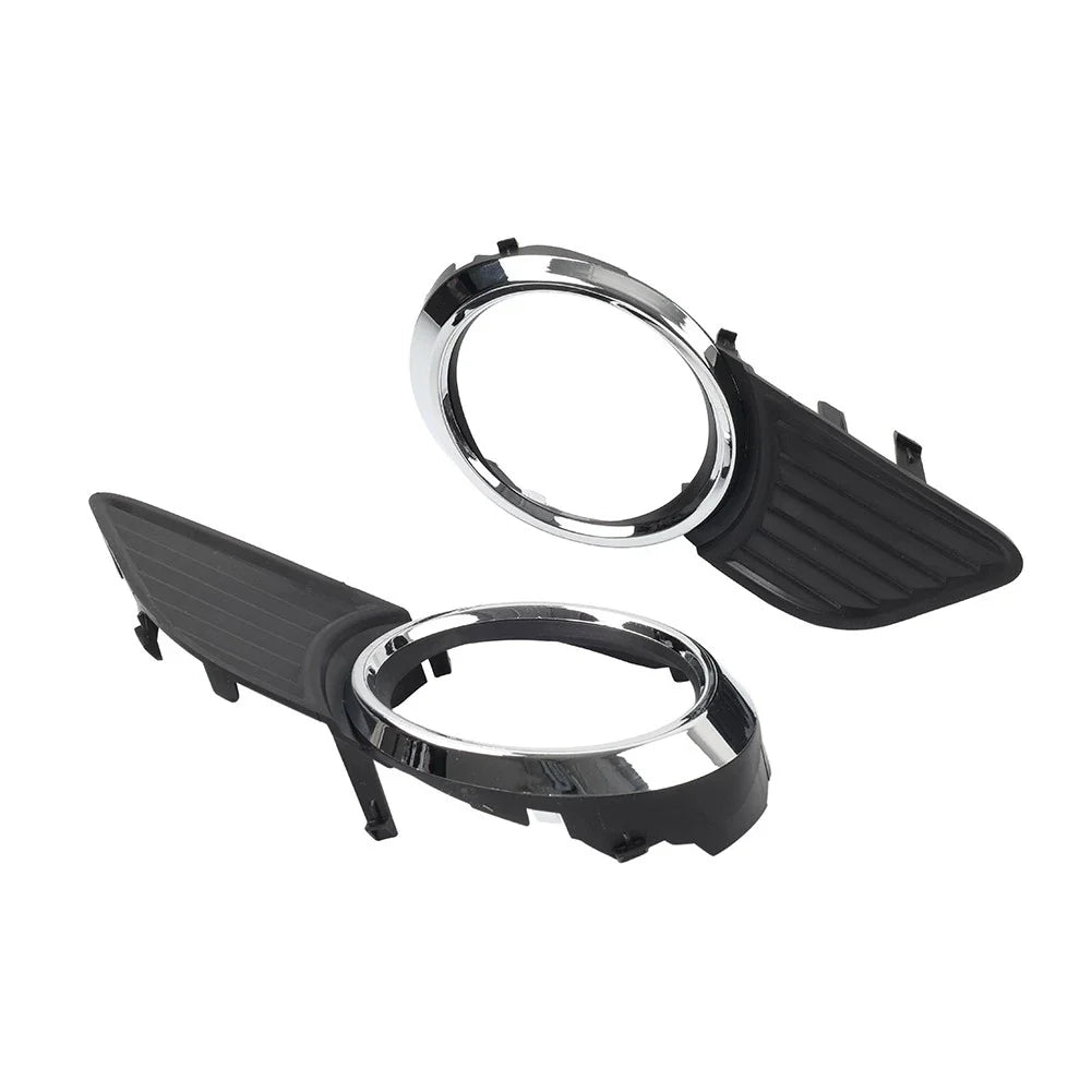 Front Fog Light Bezel Cover  Black/Chrome for Toyota Sienna (2011-2017)