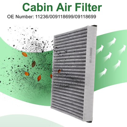 Cabin Air Filter for Opel Astra G Cabriolet (1998–2000) No.11236