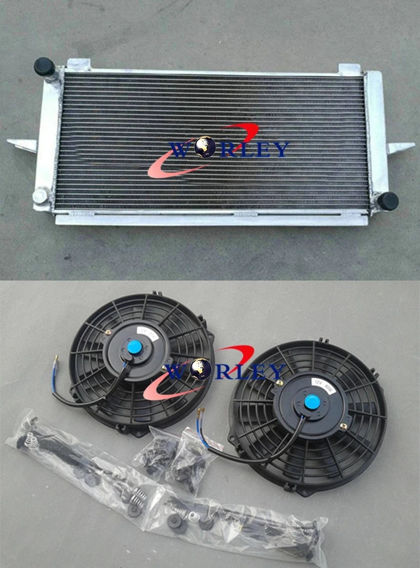 Aluminum Radiator with Fans for Ford Escort/Sierra RS500/RS Cosworth (1982–1997)
