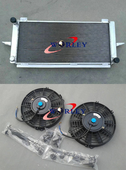 Aluminum Radiator with Fans for Ford Escort/Sierra RS500/RS Cosworth (1982–1997)