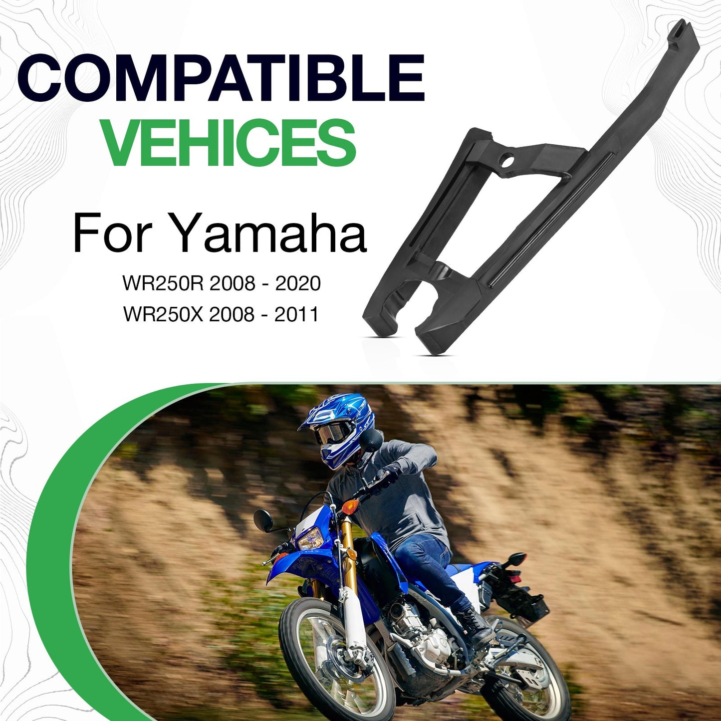 Front Chain Guide Guard Seal for Yamaha WR250R WR250X (2008–2020)