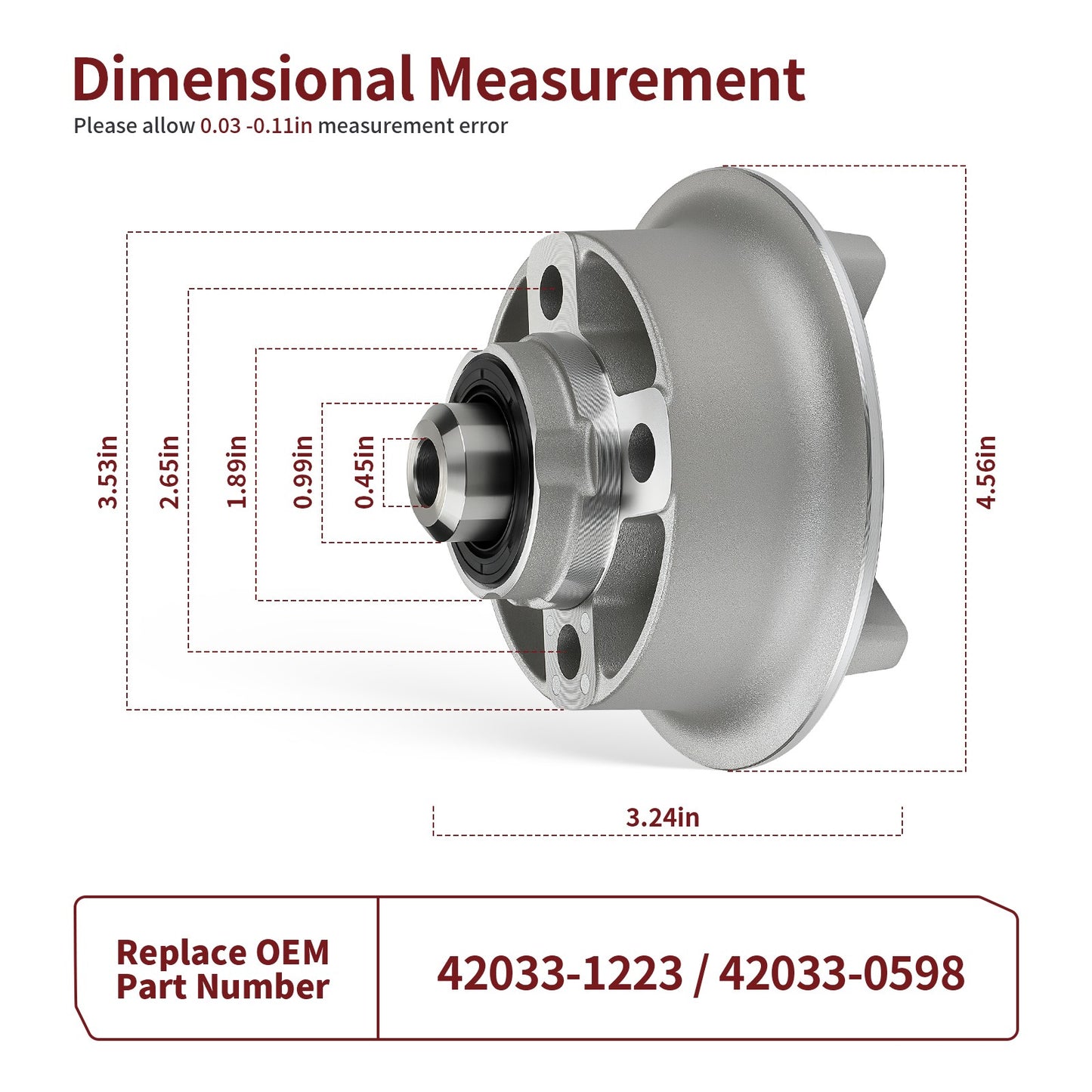 Rear Hub Coupling Assembly for Kawasaki KLX110 (2002–2023)