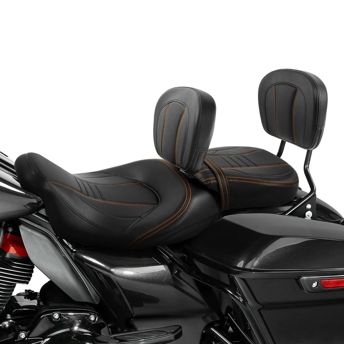Rider & Passenger Backrest Pad for Harley Street Glide (2009-2023)