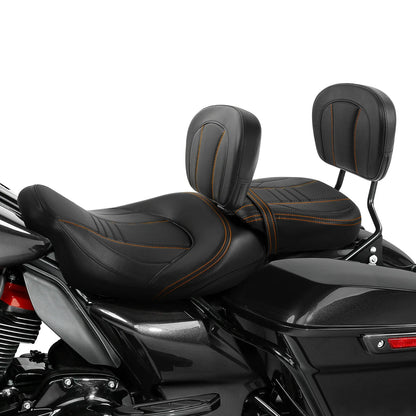 Rider & Passenger Backrest Pad for Harley Street Glide (2009-2023)