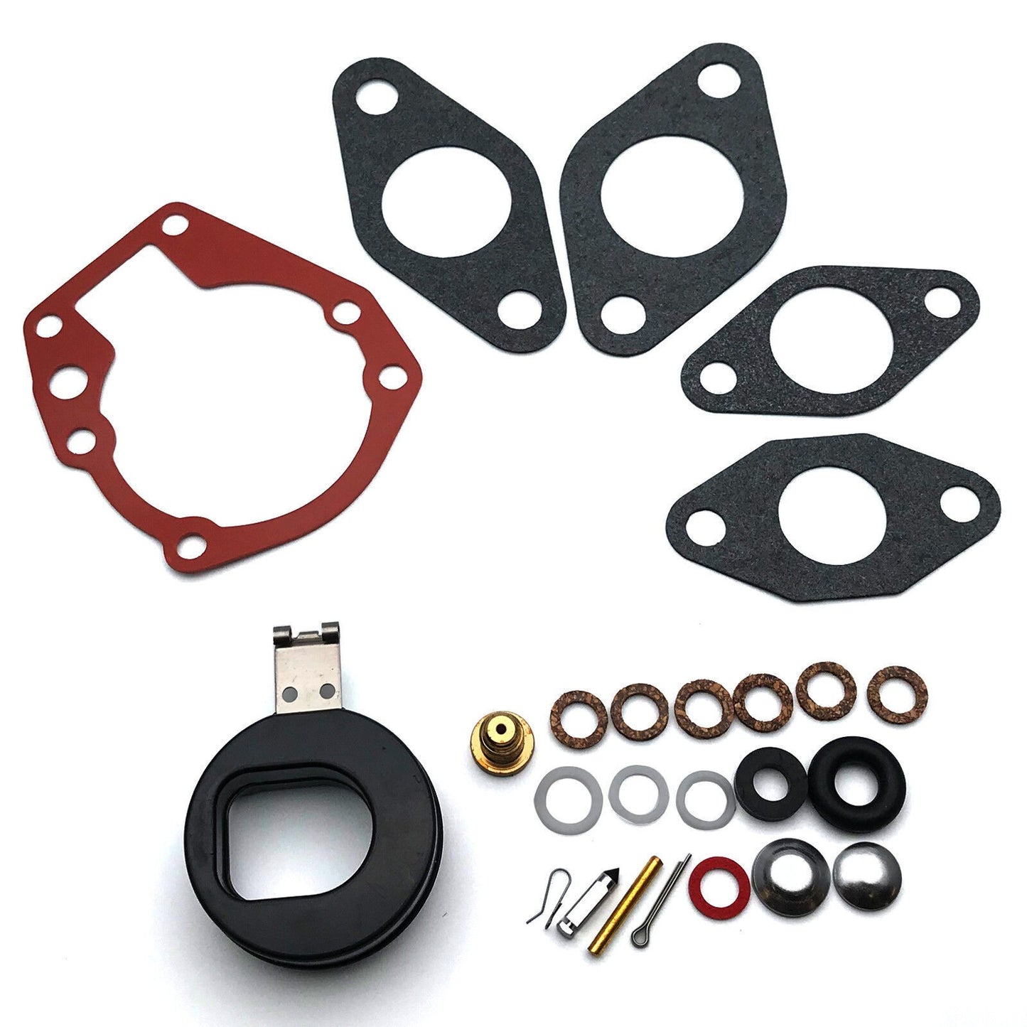 2X Carb Kit with Float for Johnson Evinrude Outboard (Fits Various Models)