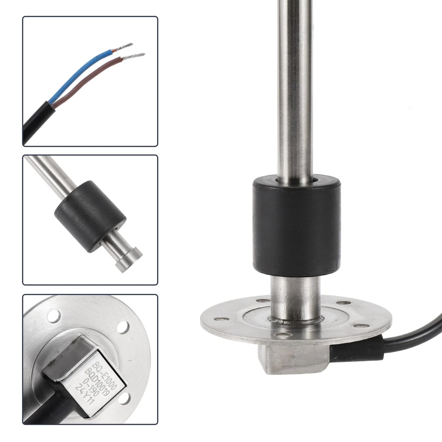 Fuel Sending Unit and Gauge Kit 0-190 Ohm for Boat Car (0-190 Ohm)