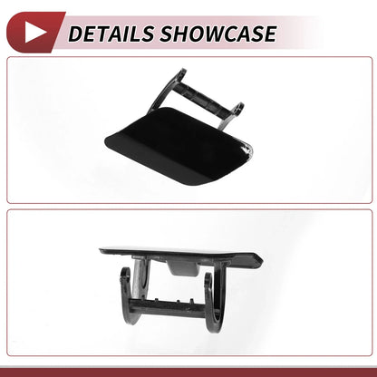 Front Left Washer Nozzle Cover Cap for BMW 740i (2013-2015) Black