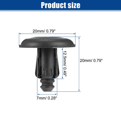 50 Pcs Radiator Cover Retainers Clips for Toyota 4Runner (No. 9046708217)