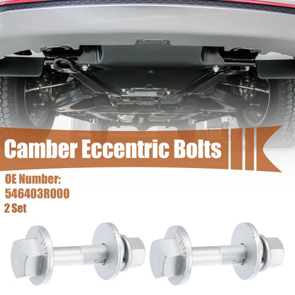 Set of 2 Eccentric Alignment Camber Bolts for Hyundai Kia (2011–2016) No. 546403R000