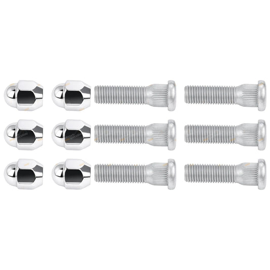 Set of 6 Wheel Studs & Nuts for Toyota Hilux (2005–2017)