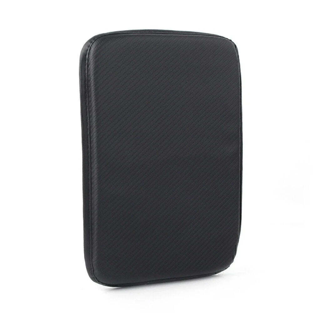 Carbon Fiber Center Console Armrest Cushion Mat Cover for Car