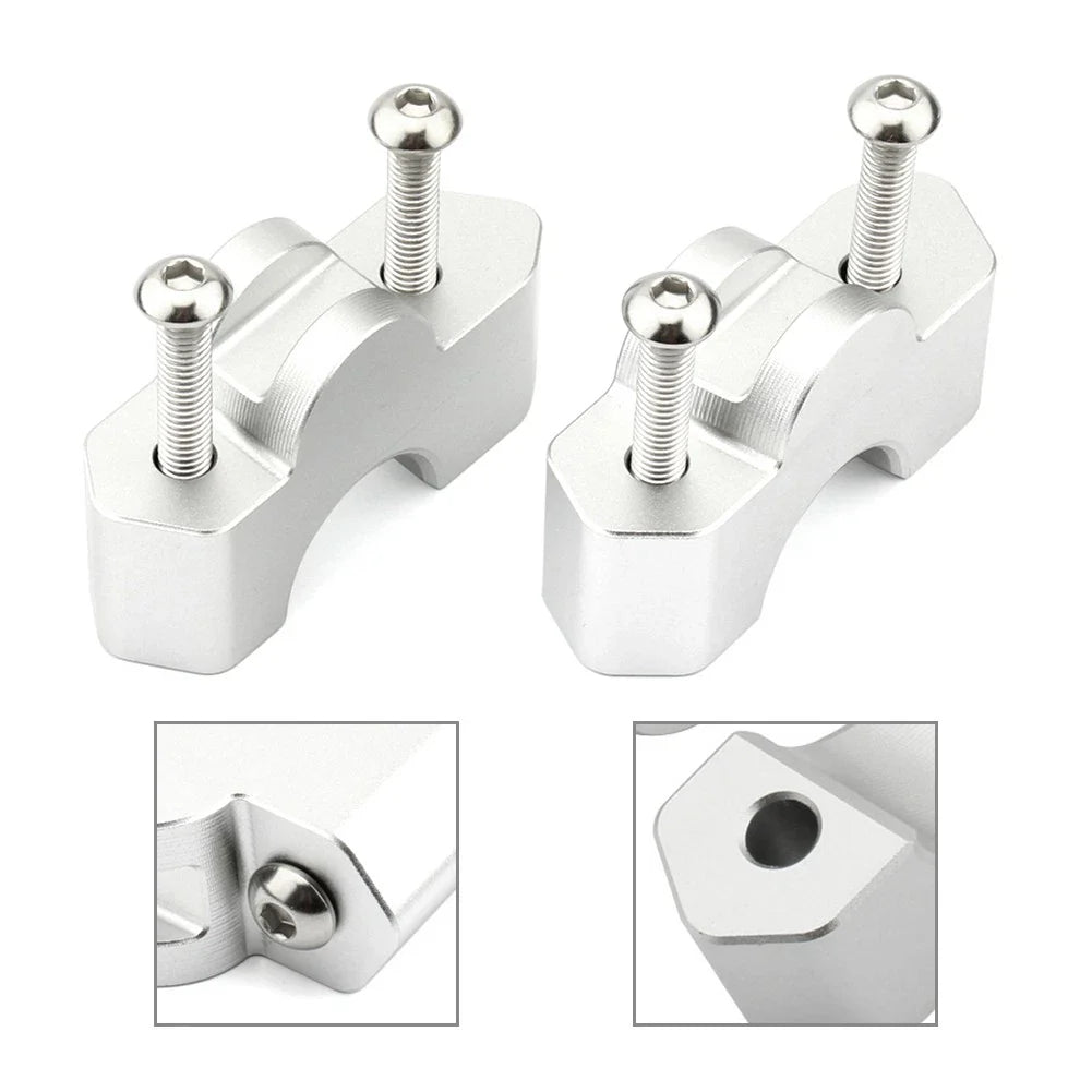Handlebar Riser Clamp for BMW R 1300 GS (2023-2024) Silver