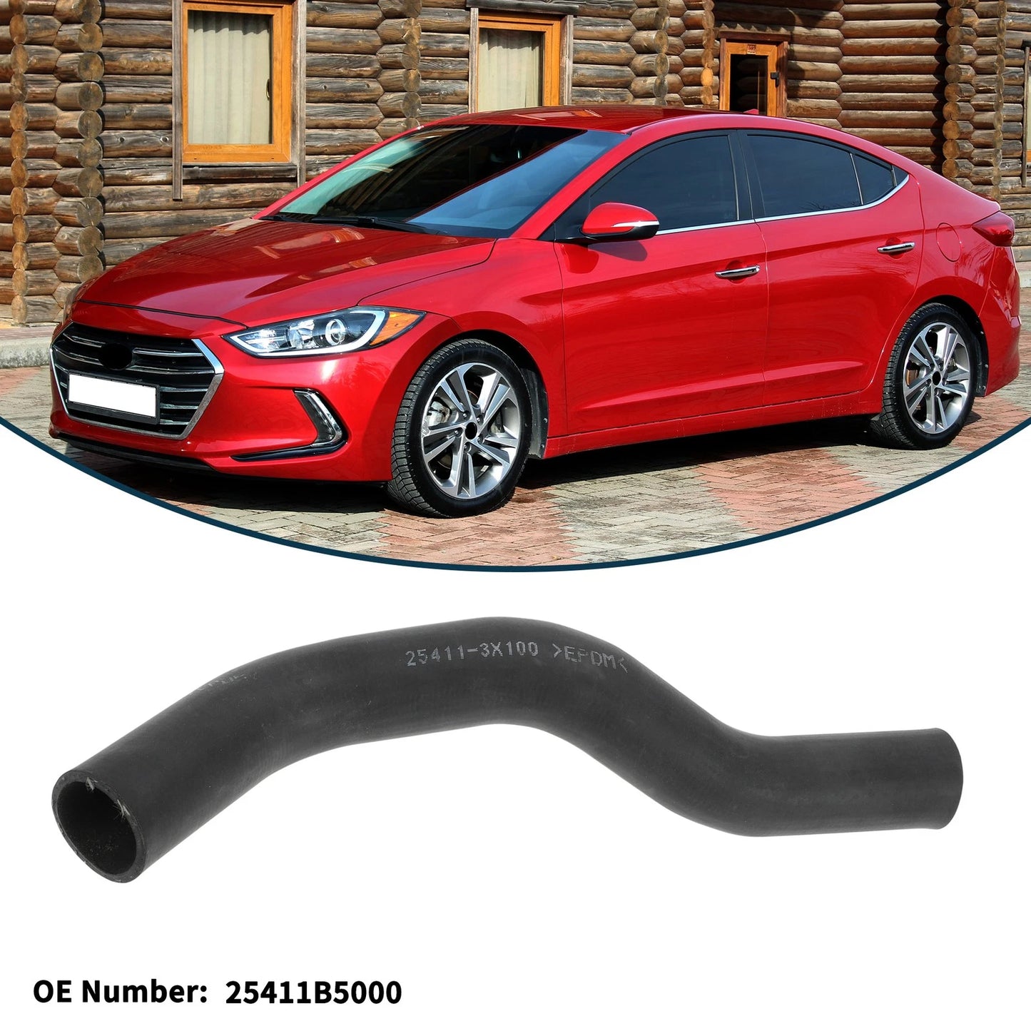 Radiator Hose No. 25411B5000 for Hyundai Elantra (2012–2017)