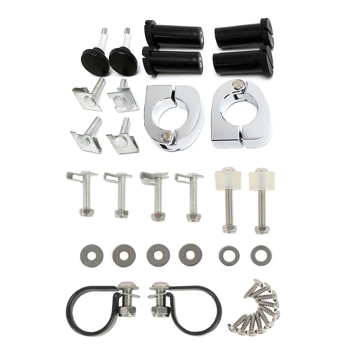 Vented Fairing Mounting Hardware Clamps for Harley Road King (1983-2013)