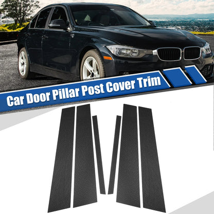 Carbon Fiber Pattern Pillar Post Cover Trim for BMW 3 Series F30 (2012 - 2019)