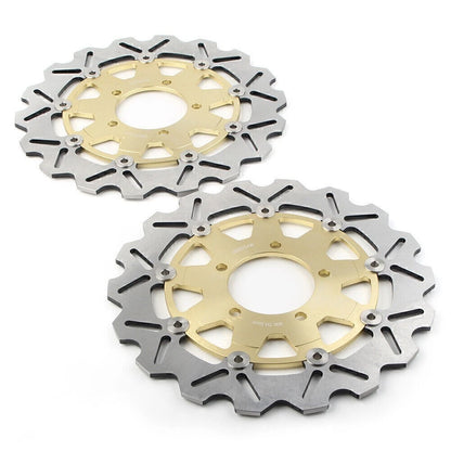 Pair Front Brake Disc Rotors for Kawasaki Z750 Z750R Z1000 Ninja ZX10R