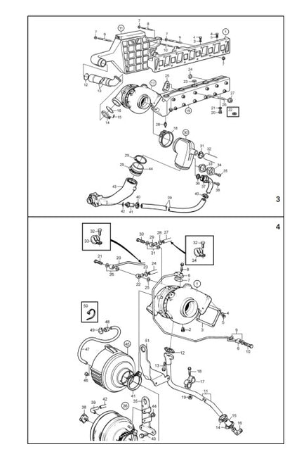 Decarbonizing Gasket Kit for Volvo Penta 41 42 43 Diesel Engine