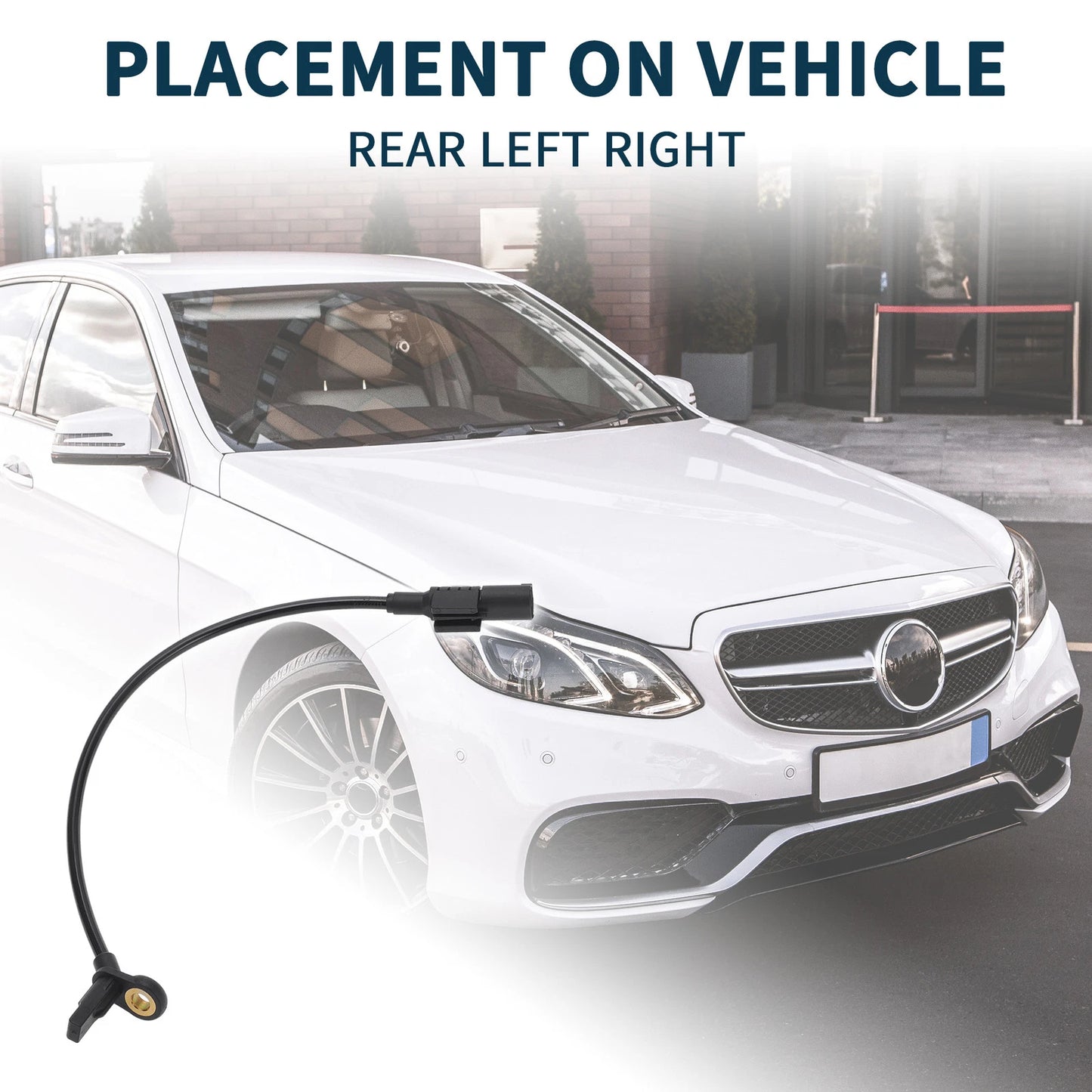2pcs Rear Side ABS Wheel Speed Sensor for Mercedes-Benz GL320 (2007–2009) No. 1649058300