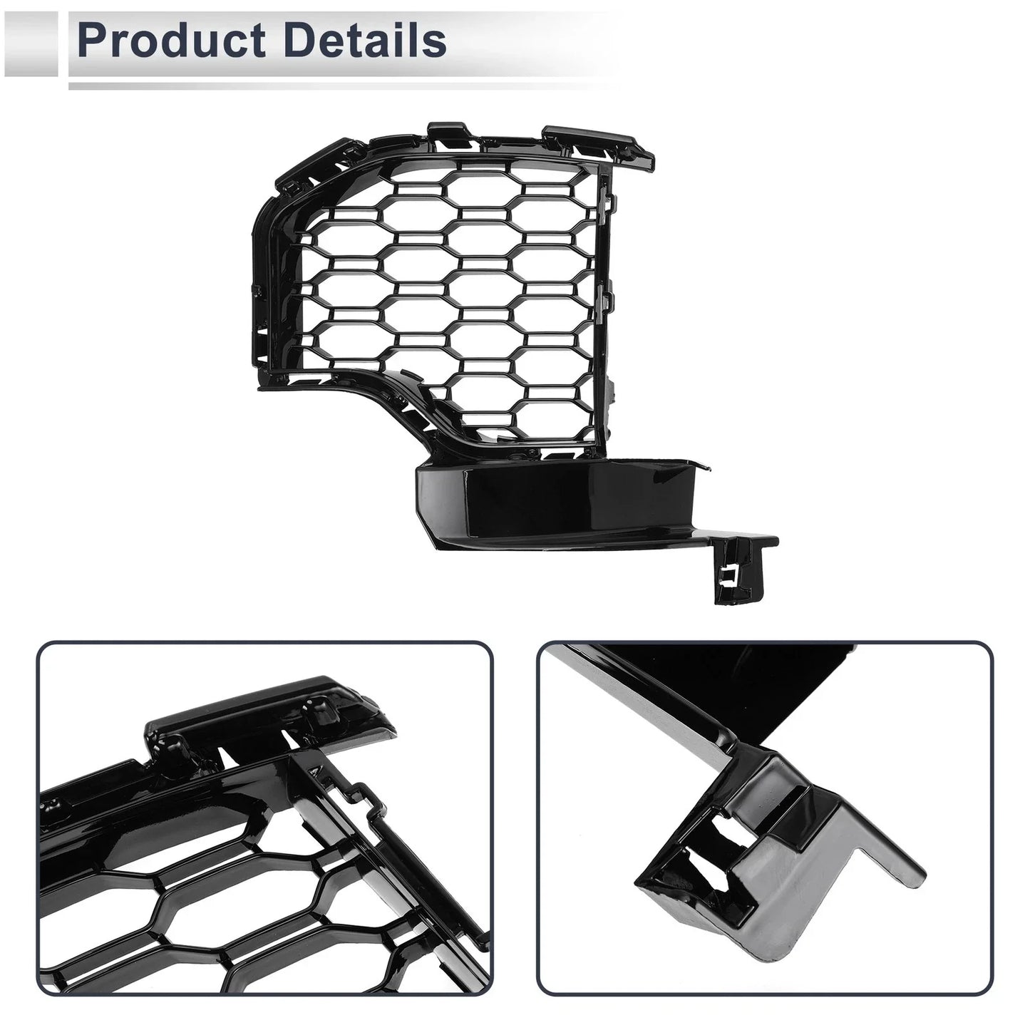 1 Pc Front Right Fog Light Grill Black for BMW X5 (2019-2022)
