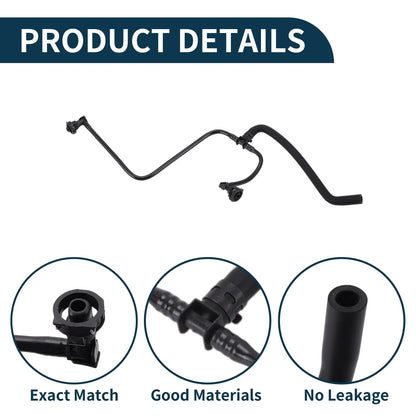 Radiator Hose for Porsche Macan (2014–2017) No. 95B121447A Rubber