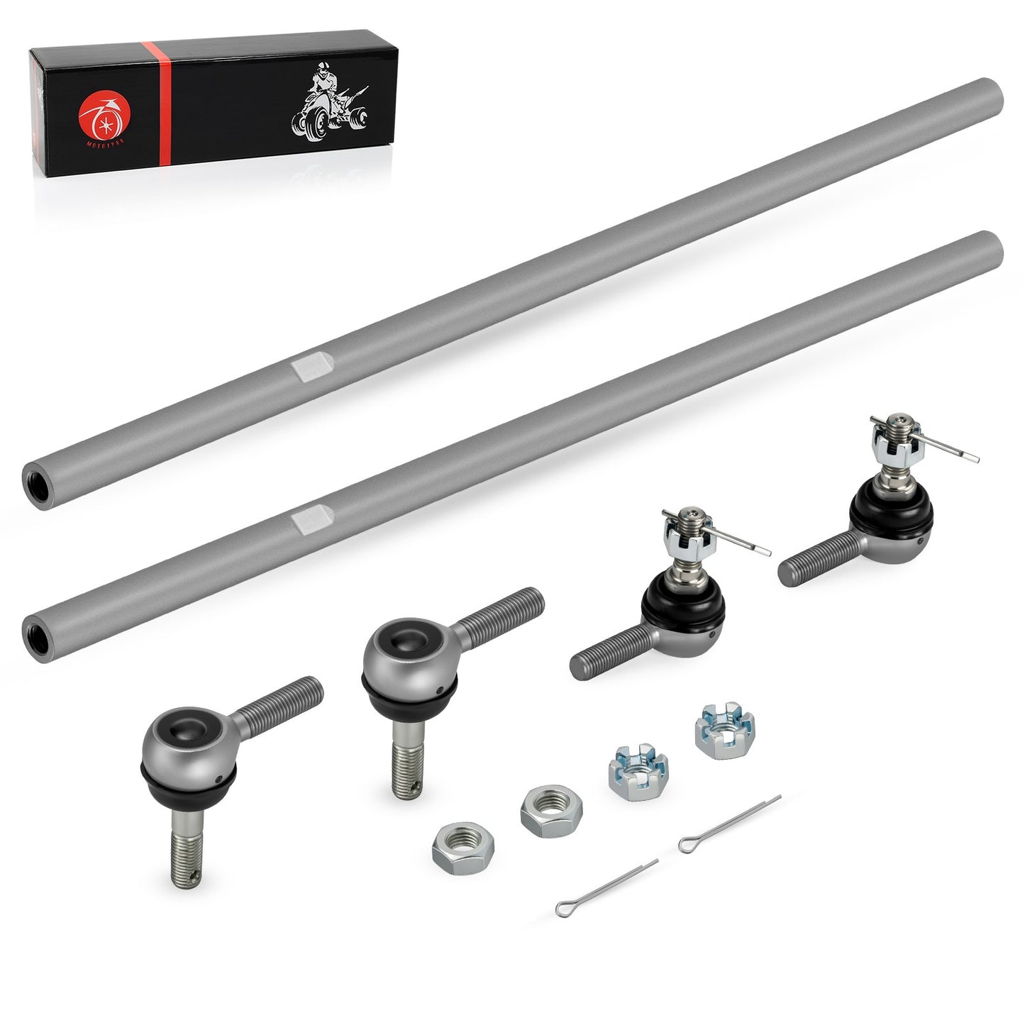 2Pcs Steering Post Tie Rod Assembly for Polaris Scrambler Sportsman (2008–2021)