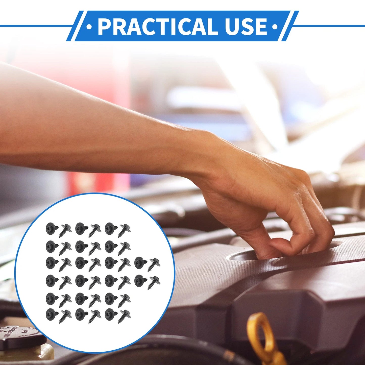 40 Pcs Fender Liner Splash Shield Bumper Cover Screw for Toyota Avalon (2013–2018)