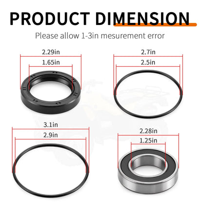 Rear Left Axle Wheel Bearing + Seals for Honda Rancher 350 TRX350 (2000–2006)
